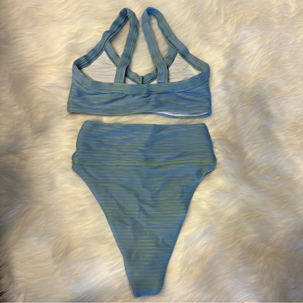 NWOT Beach Riot Ribbed Bikini Set Highwaisted - Picture 5 of 6